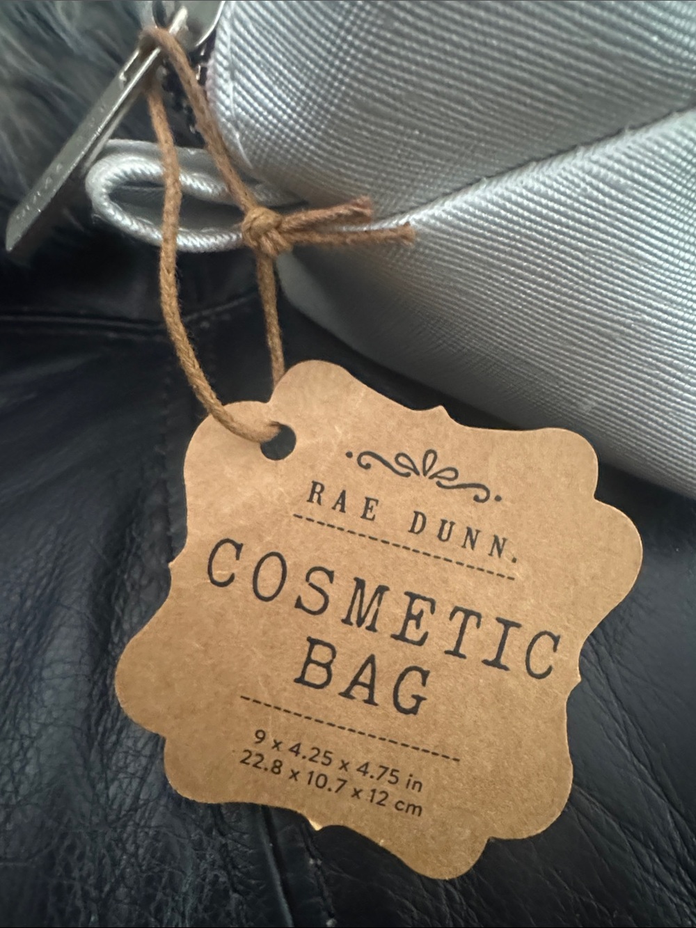 Rae Dunn Beauty Bag Cosmetic Pouch - Silver - Picture 2 of 5